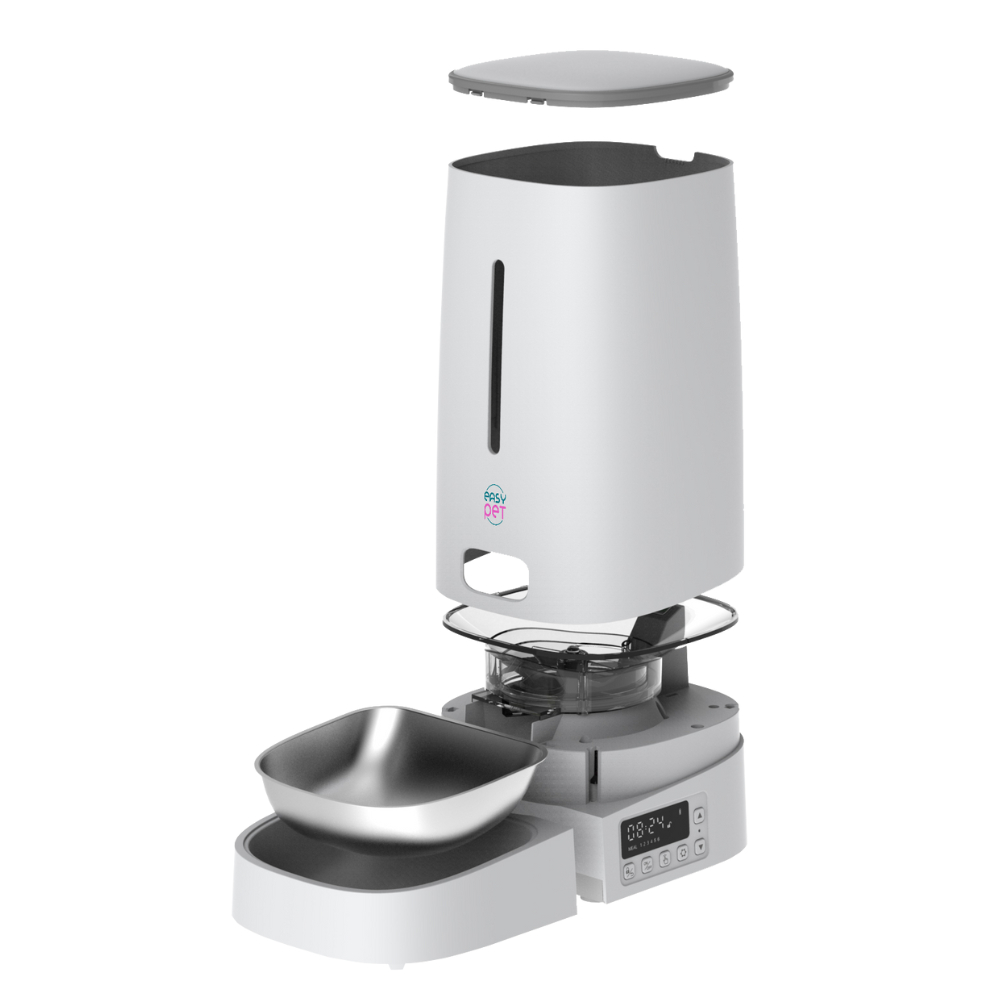 Distributeur Automatique de Croquettes 4L - Programmable & Facile à Utiliser