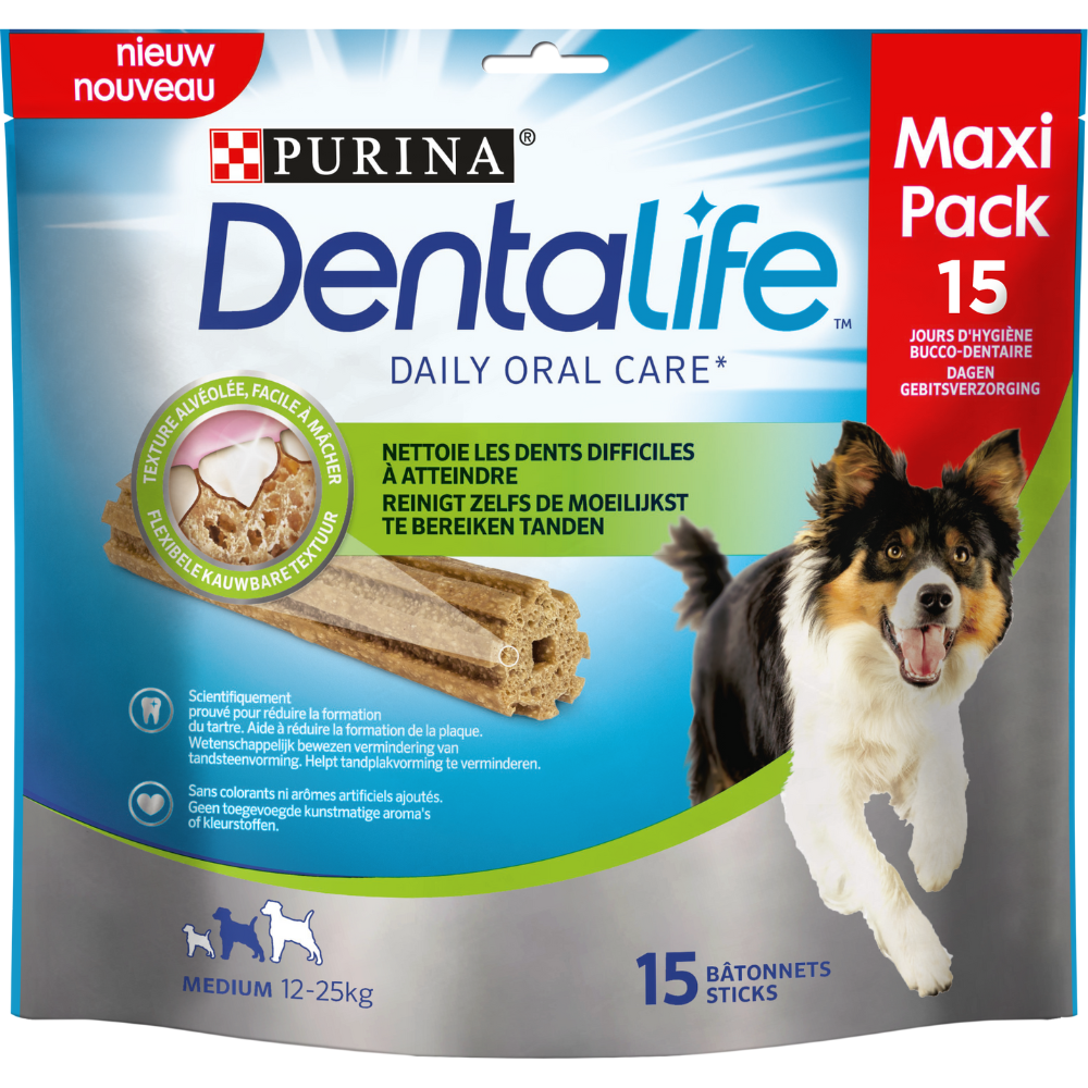 DENTALIFE® Daily Moyen Chien (12-25kg) - Bâtonnets à mâcher