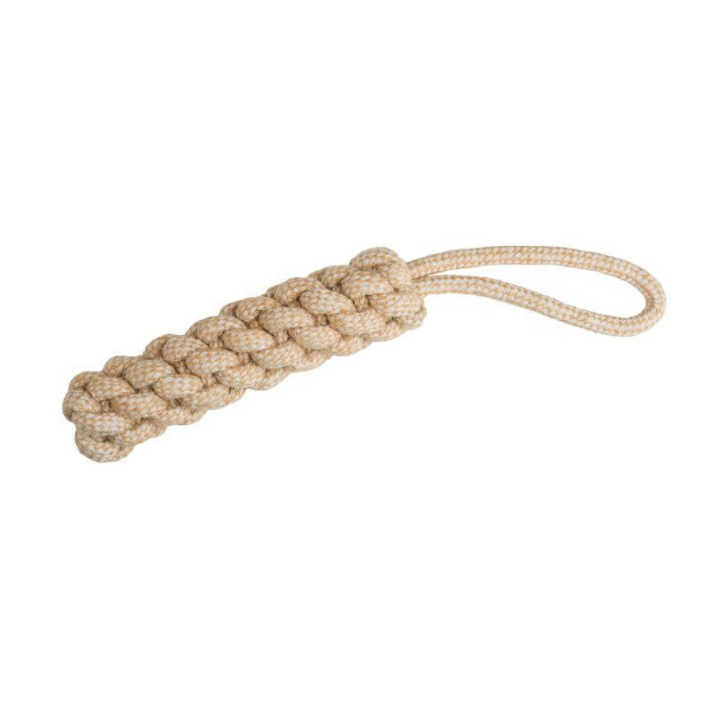 Jouet en Corde 38cm pour Chien – Coton Recyclé et Jute Naturel