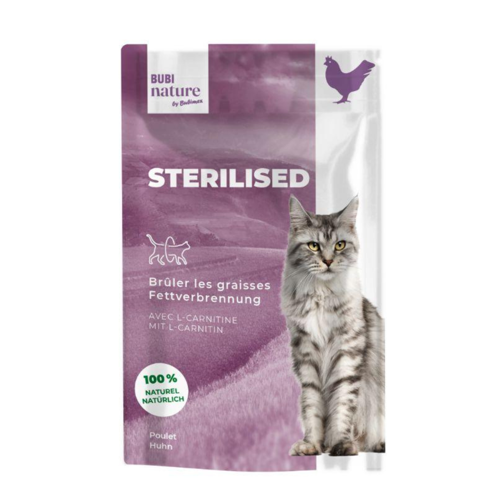 Bubi Nature Sterilised, filet de poulet, 70g