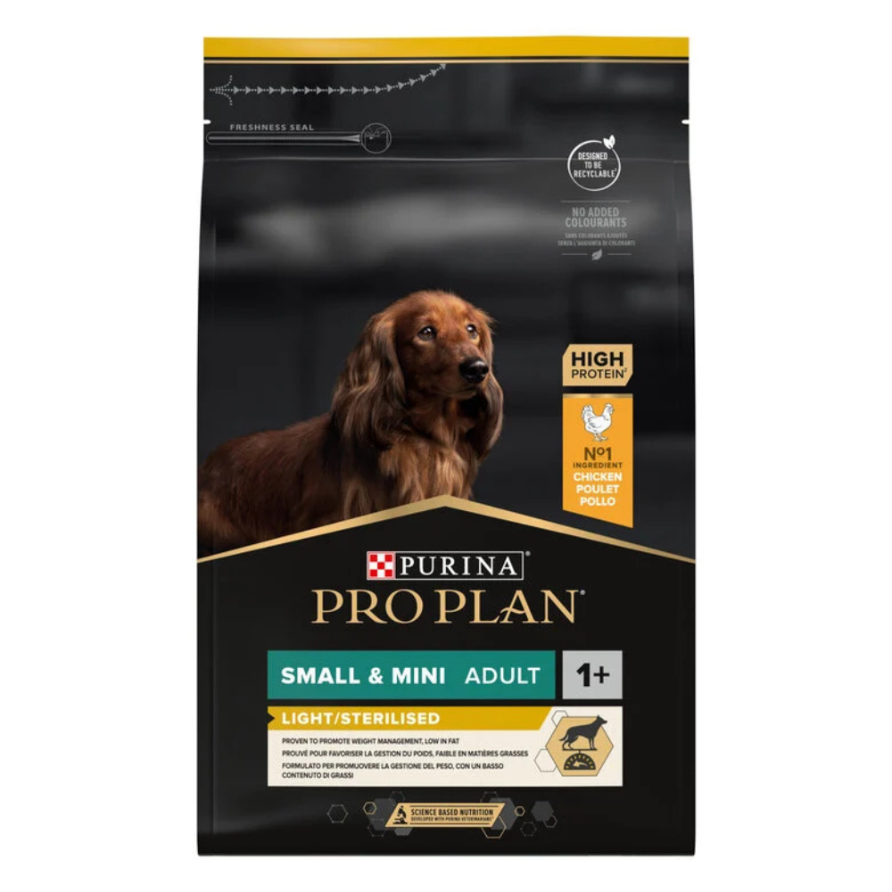 PRO PLAN SMALL & MINI ADULT - LIGHT/STERILIZED - Rich in chicken - 7kg