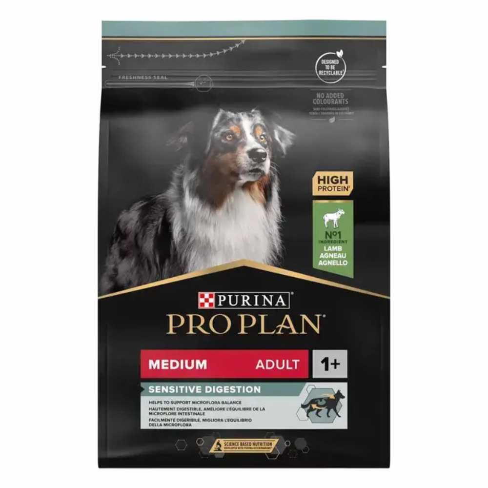 PRO PLAN MEDIUM ADULT SENSITIVE DIGESTION Riche en agneau - 3kg