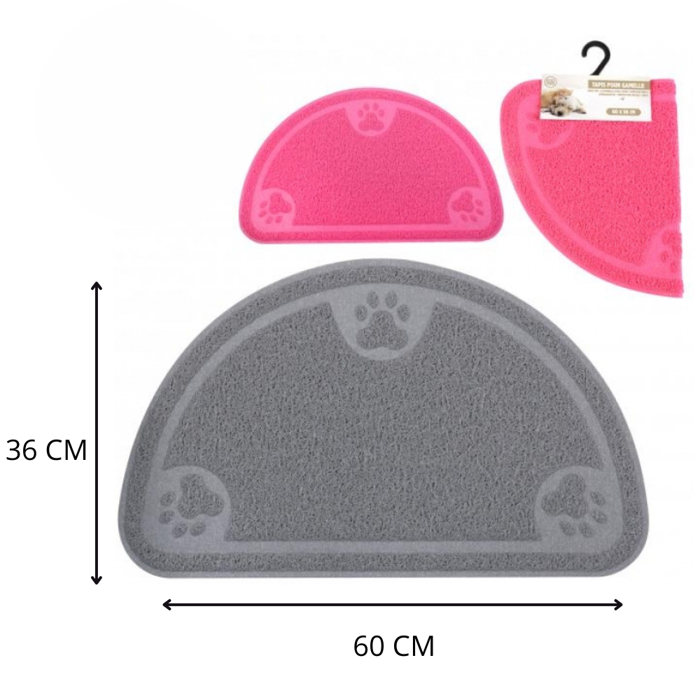 Tapis Tapis Anti-Poils & Poussière Demi-Lune – Propreté Assurée au Moment des Repas
