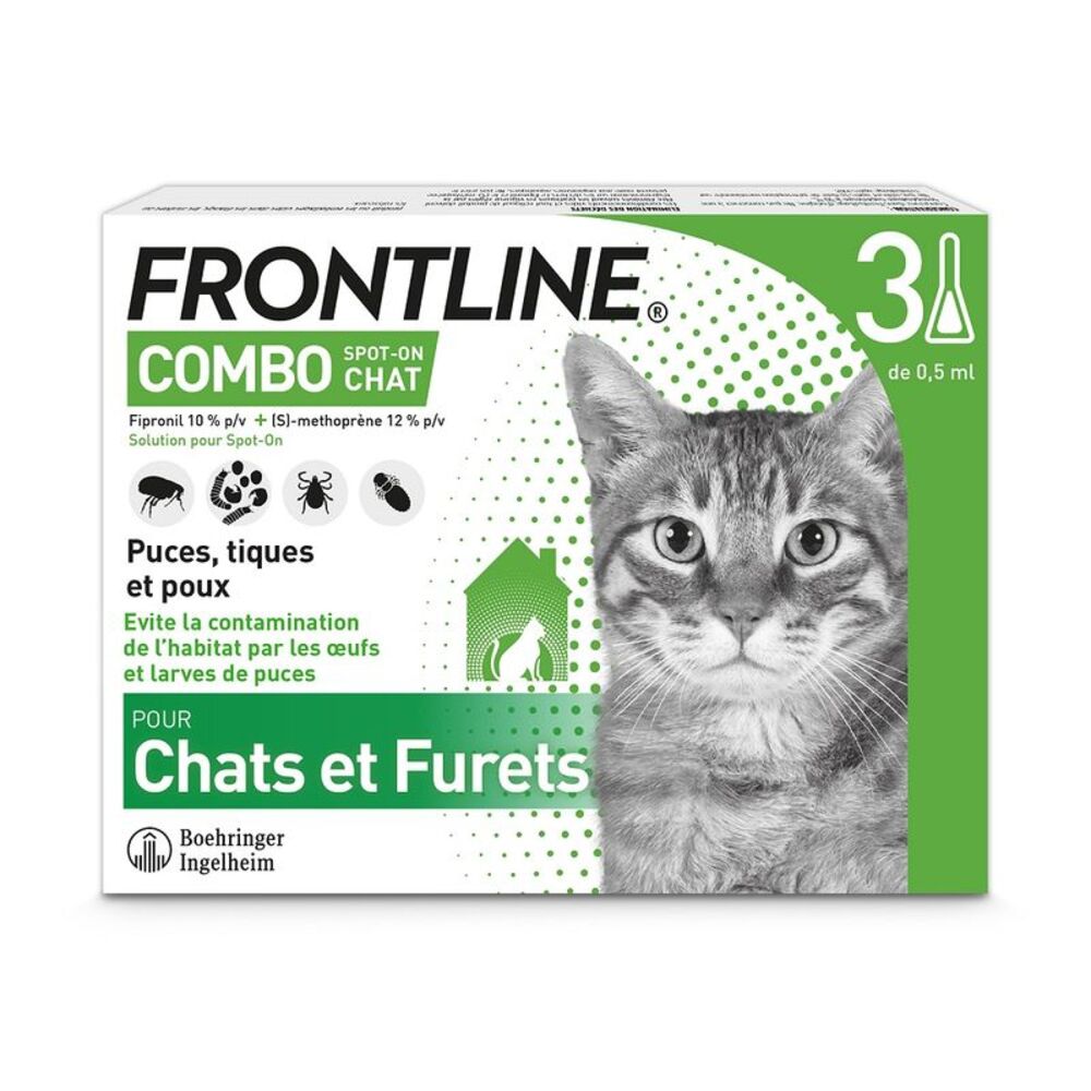 Frontline Combo - Cats and Ferrets (3 pipettes)