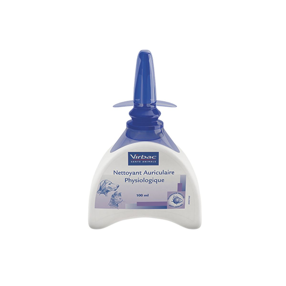 Virbac Nettoyant Auriculaire Physio 100ML – Hygiène des Oreilles Chien et Chat