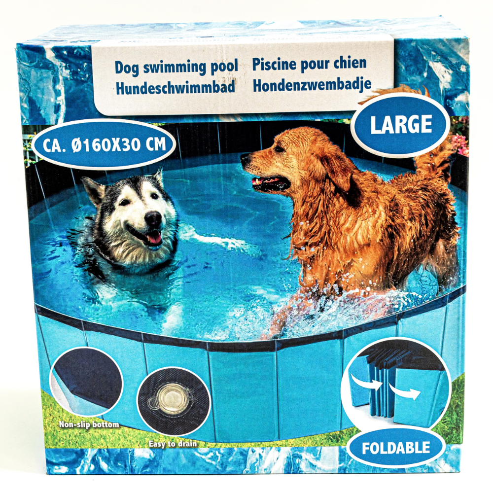 Piscine pliable pour chien antidérapante – Tailles S/M/L