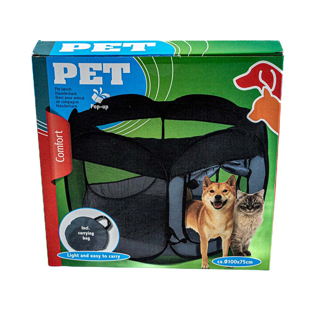 Foldable Pet Playpen - Portable Enclosure for Dogs, Cats and Rabbits