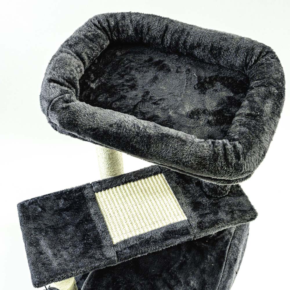 Cat Tree with Niche and Scratching Post – Comfortable Bed H79cm