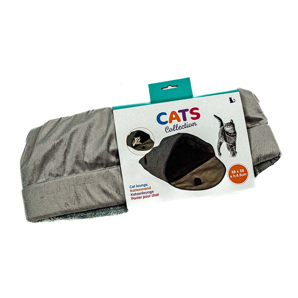 Cat Tunnel Basket - Cozy Bed with Scratching Post and Toy