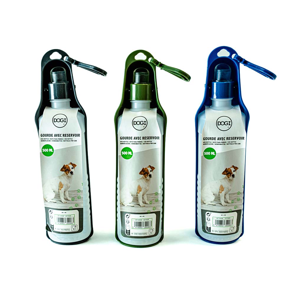 Dog Water Bottle with Reservoir - Portable Water Bottle 500ml