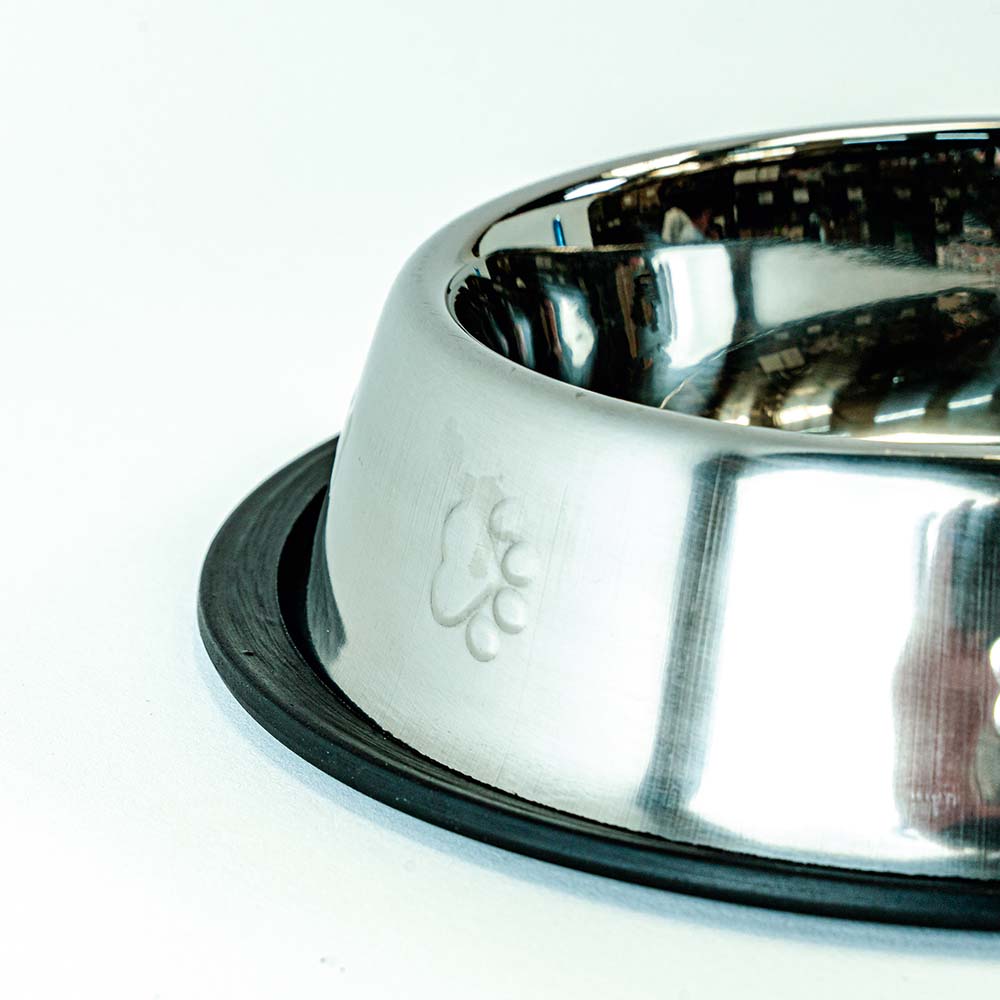 Non-Slip Stainless Steel Dog Bowl - Sturdy and Easy to Clean