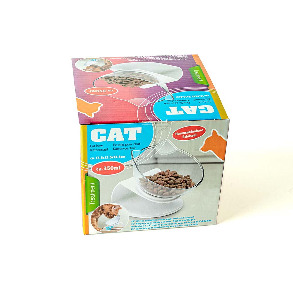 Orthopedic Cat Bowl - 15° Tilt for Better Digestion (350ml)
