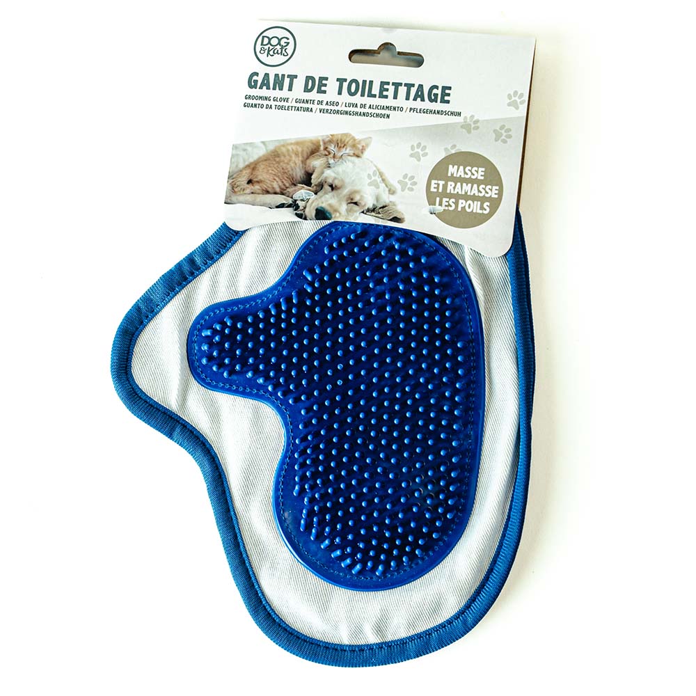 Dog and Cat Grooming Glove - Massage and Hair Removal