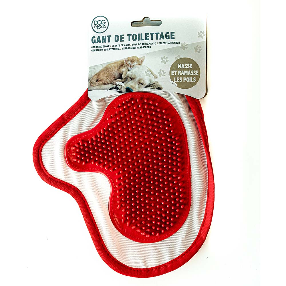 Dog and Cat Grooming Glove - Massage and Hair Removal
