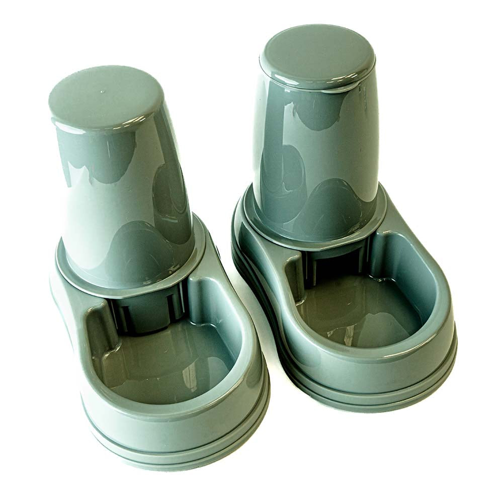 Mangeoire automatique 2-en-1 pour chien et chat – Distributeur de croquettes et d'eau 2L