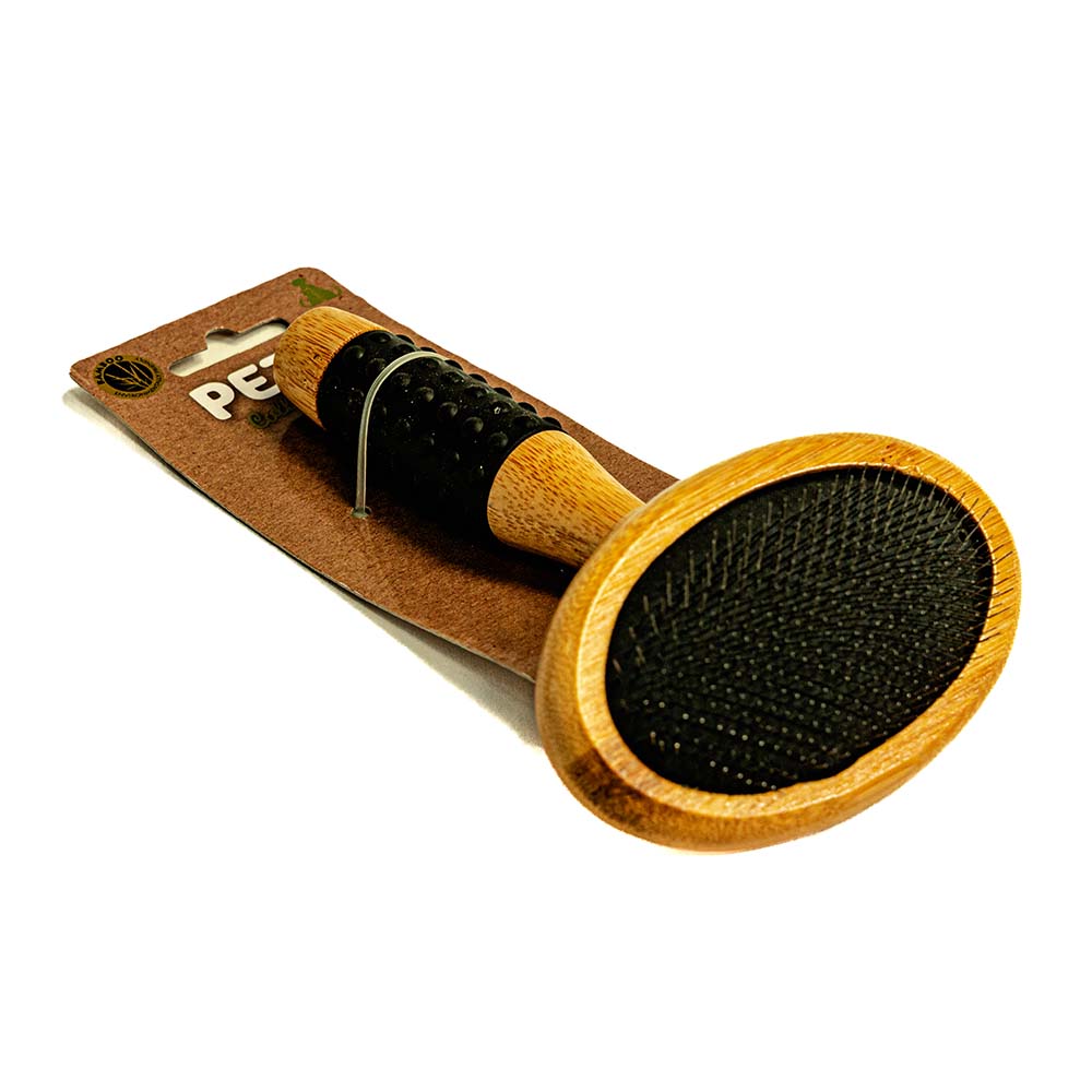 Brosse en bambou pour chien et chat – Démêlage doux et efficace
