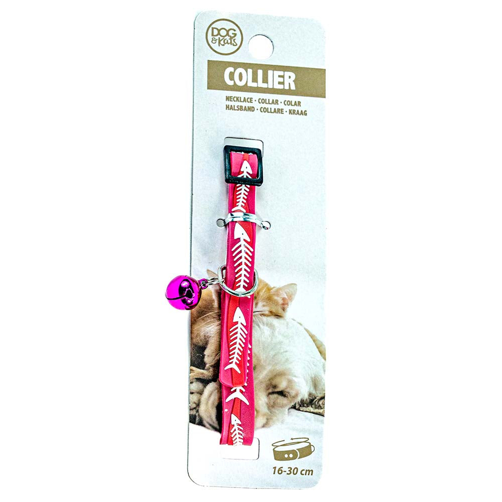 Cat Collar with Bell – Fish Design