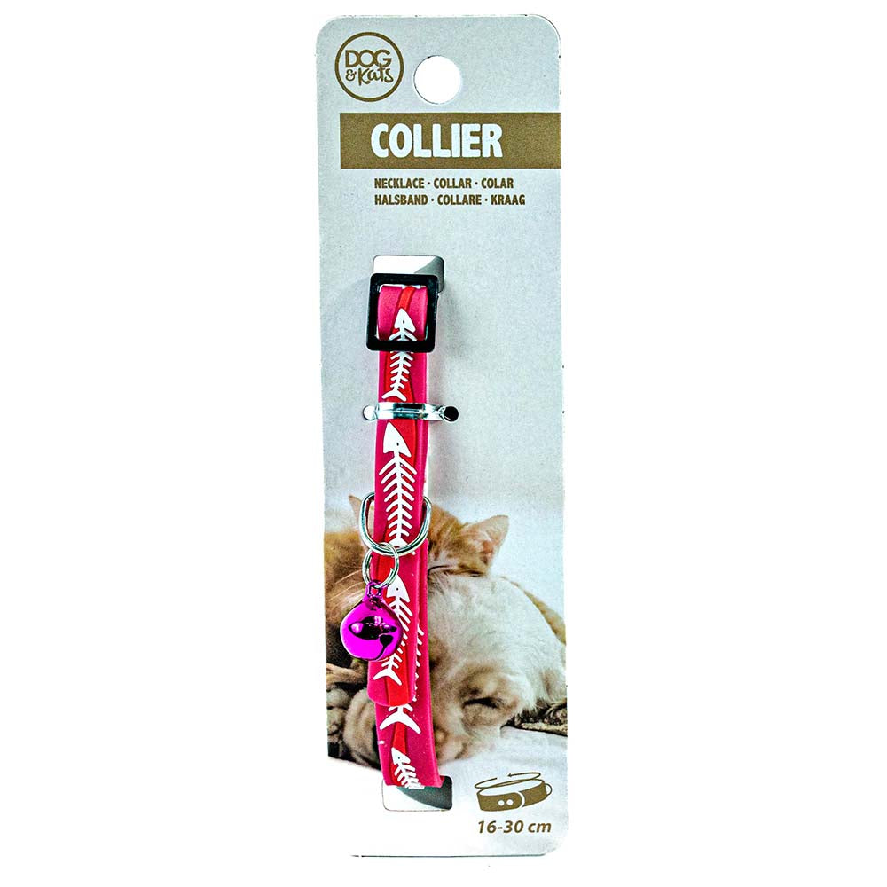 Cat Collar with Bell – Fish Design