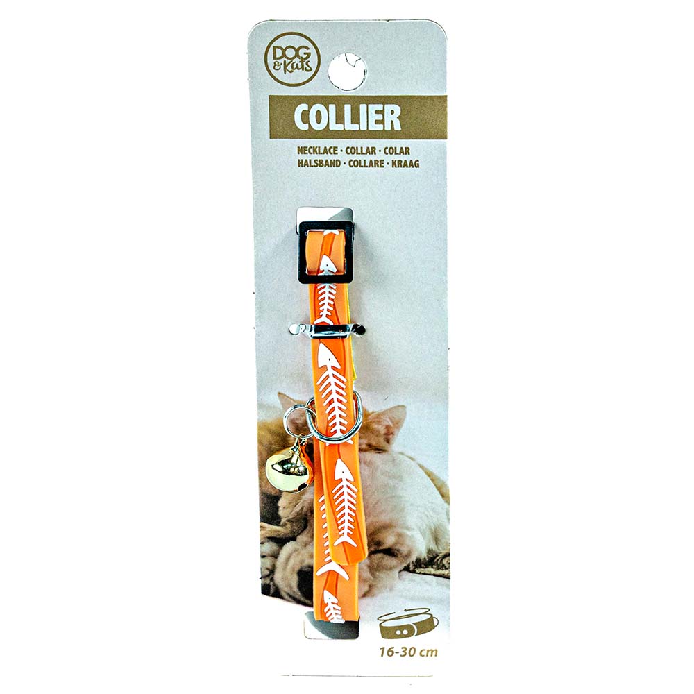 Cat Collar with Bell – Fish Design