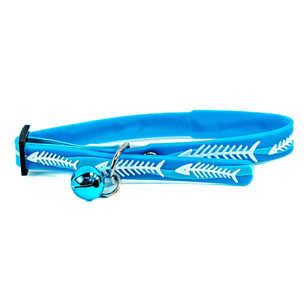 Cat Collar with Bell – Fish Design
