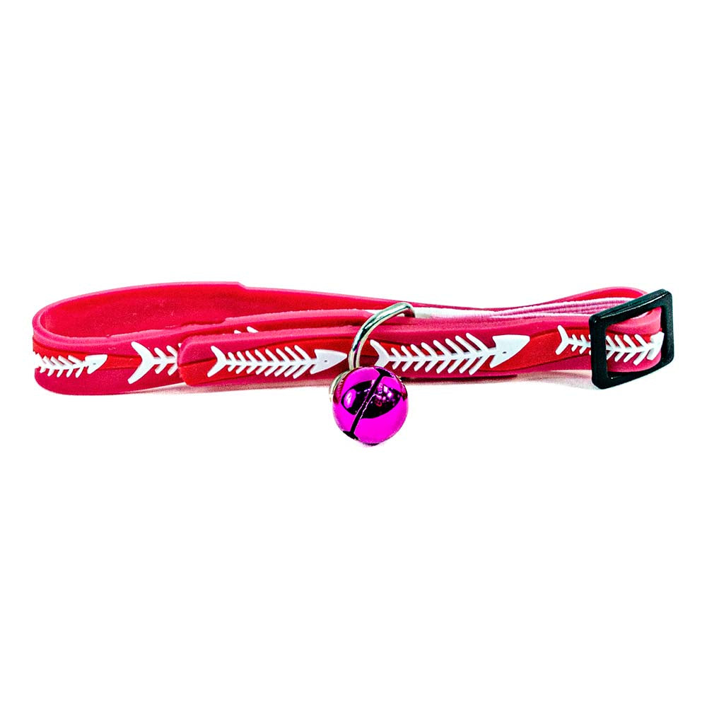 Cat Collar with Bell – Fish Design