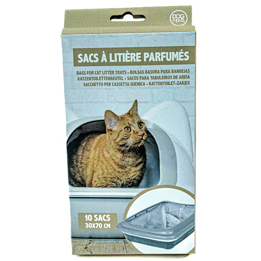 Sacs à Litière Parfumés pour Chat - Lot de 10 sacs