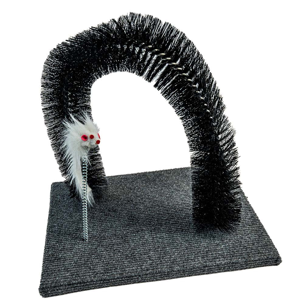 Arche de Toilettage pour Chat - Brosse Auto-nettoyante et Massage