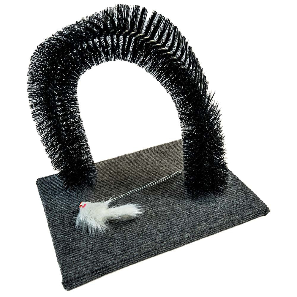 Arche de Toilettage pour Chat - Brosse Auto-nettoyante et Massage
