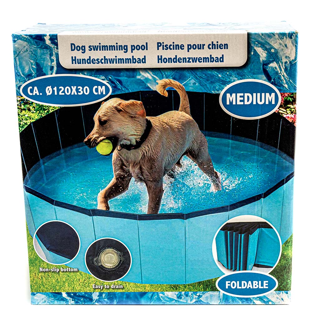 Piscine pliable pour chien antidérapante – Tailles S/M/L
