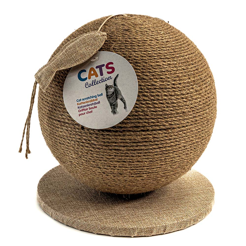Griffoir boule en sisal pour chat – Jouet interactif et anti-griffes