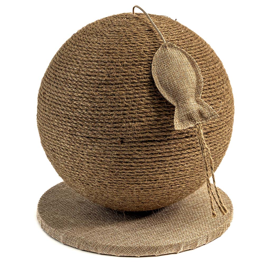 Griffoir boule en sisal pour chat – Jouet interactif et anti-griffes