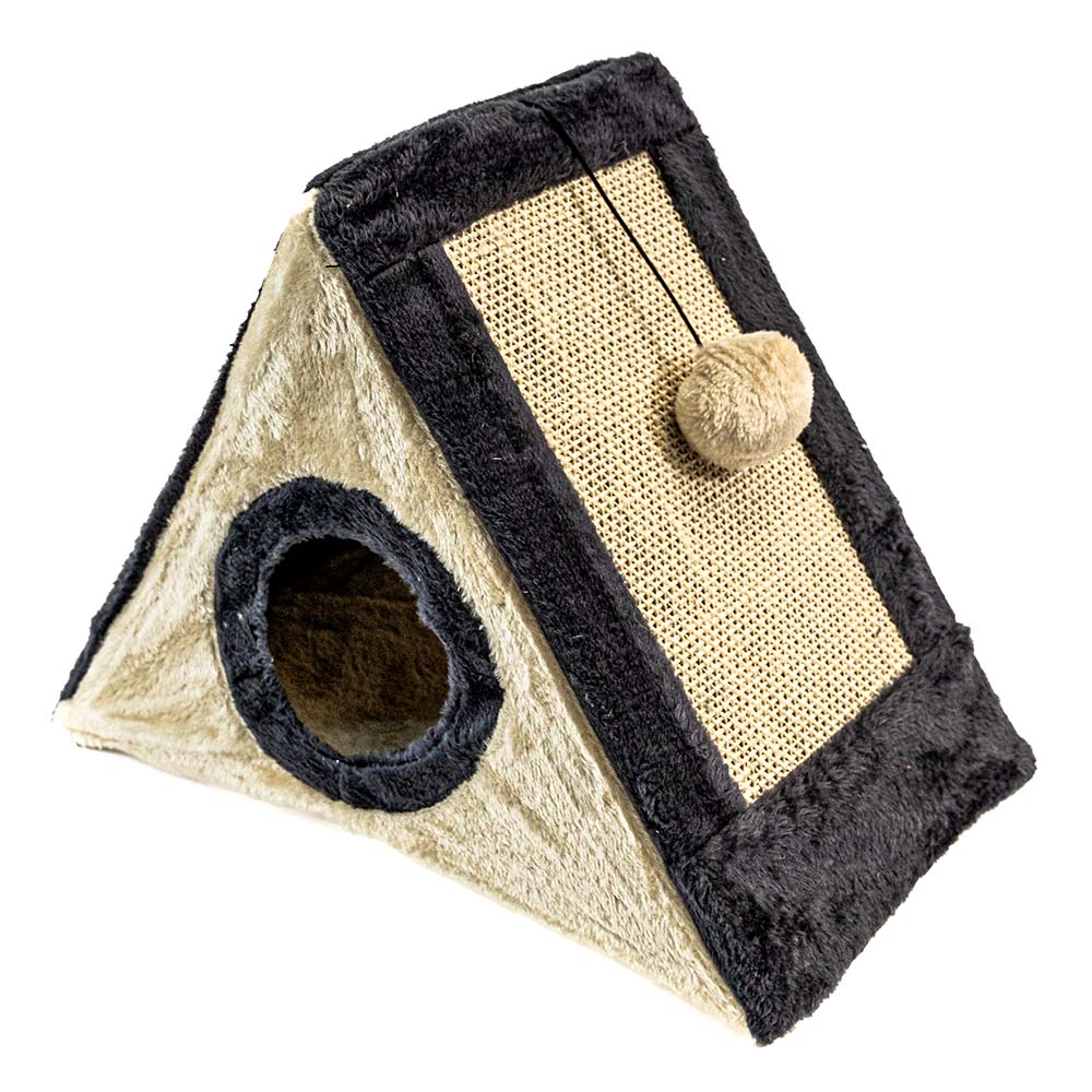 Maison pour Chat avec Griffoir – Design Pyramide et Espace de Jeu