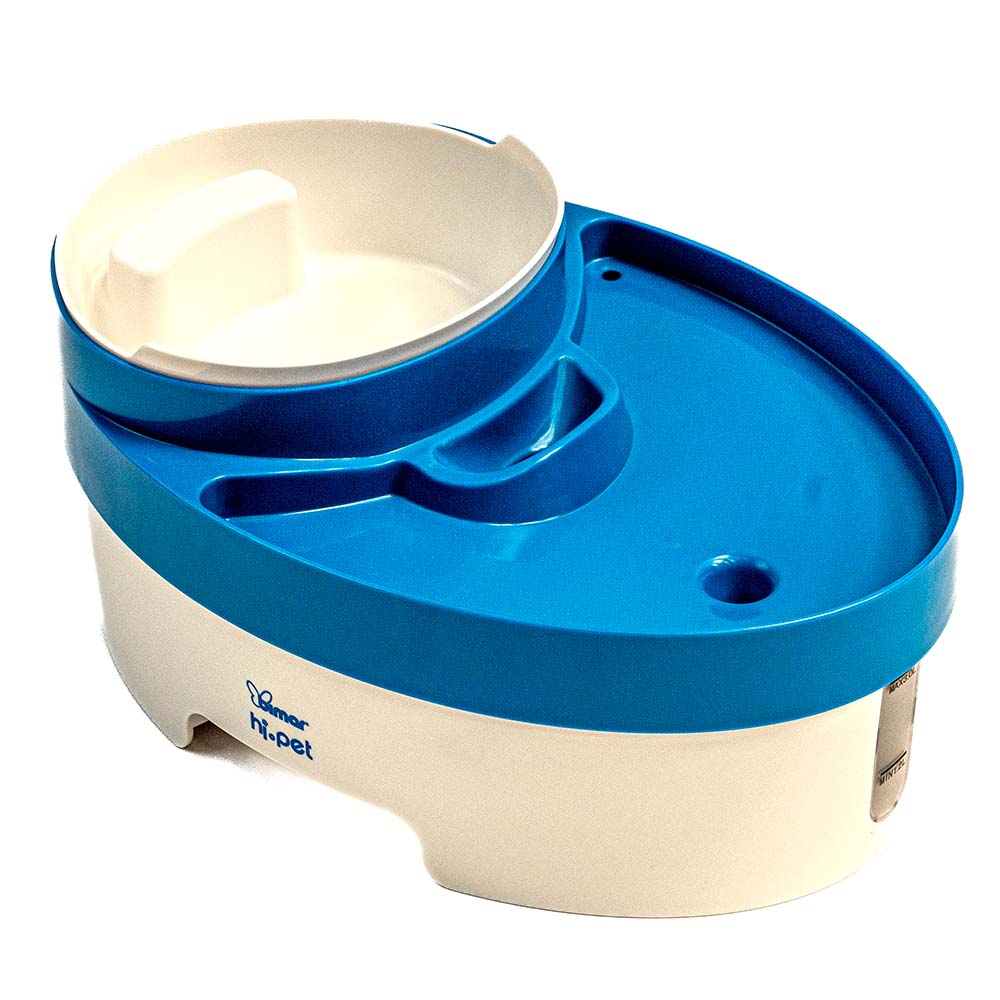 2-in-1 Filter Water Fountain with Food Bowl – Cat