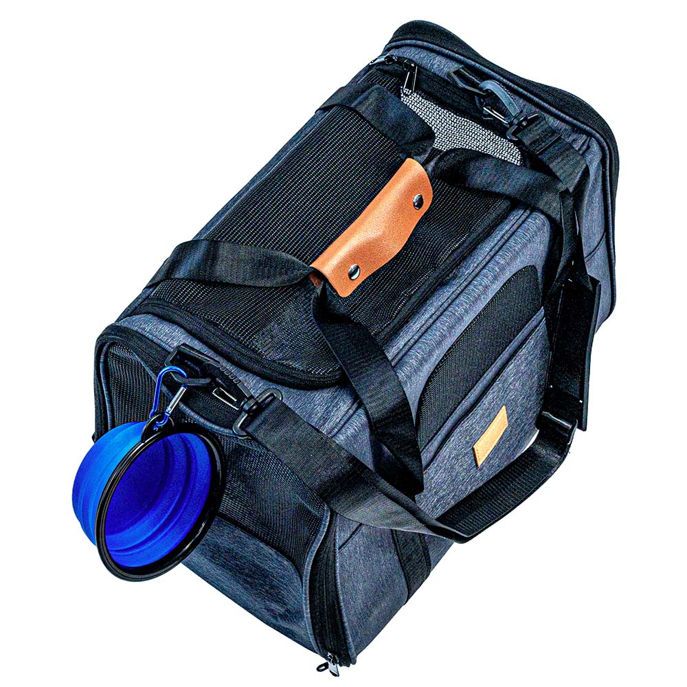Pet Carrier Kit - Travel Bag with Foldable Bowl