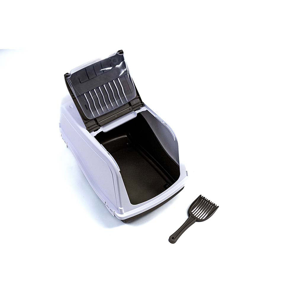 Taupe Litter Box - Closed Litter Box with Odor Filter