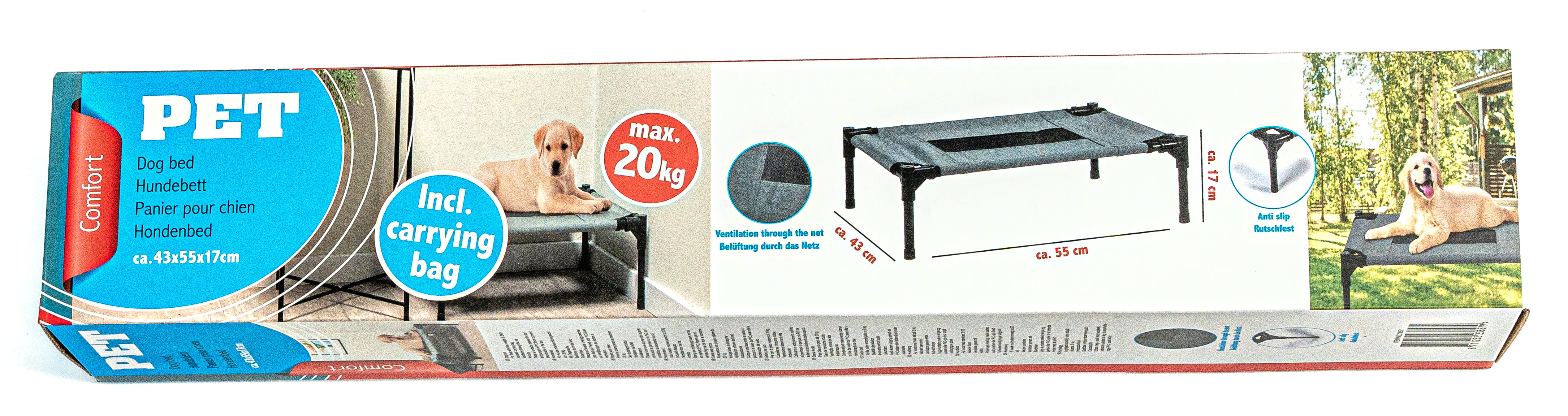 Lit surélevé pour Chien – Couchage Confortable et Aéré en Hauteur