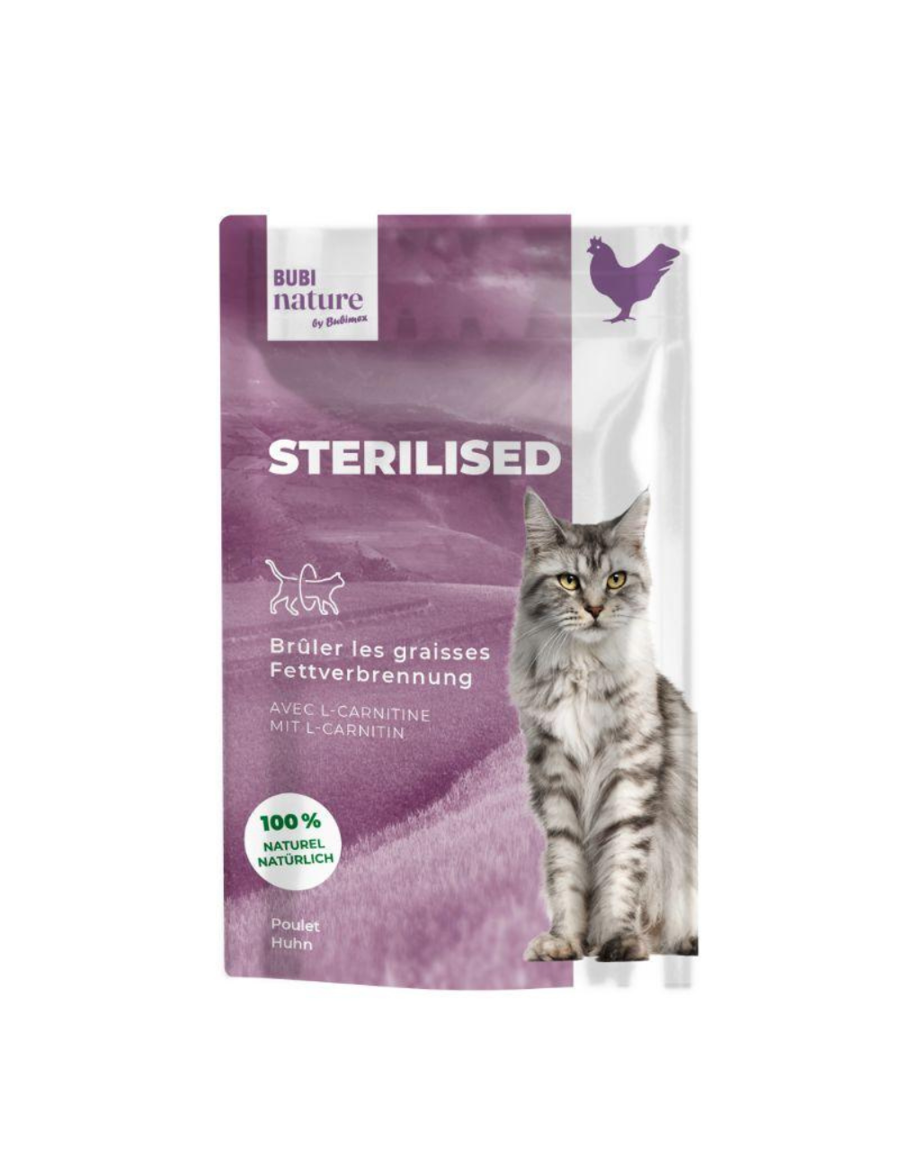 Bubi Nature Sterilised, filet de poulet, 70g