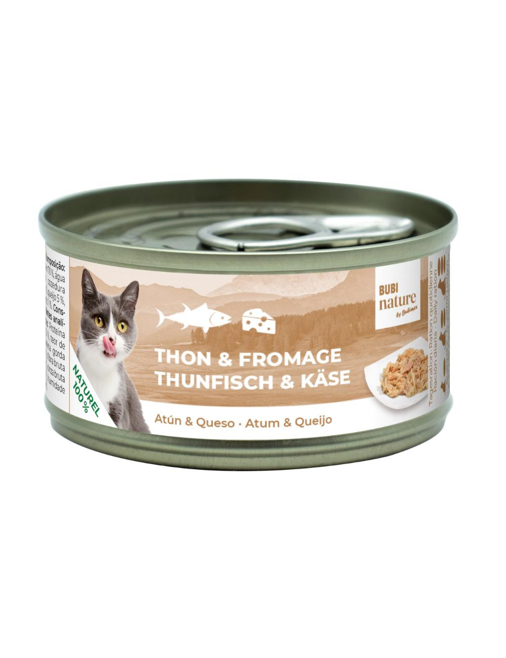 Bubi Nature, thon/fromage, 70g