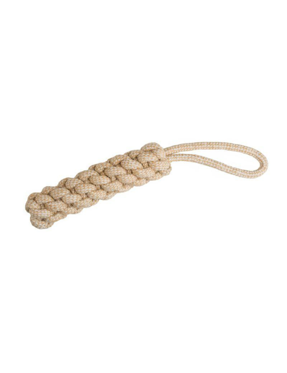 Jouet en Corde 38cm pour Chien – Coton Recyclé et Jute Naturel