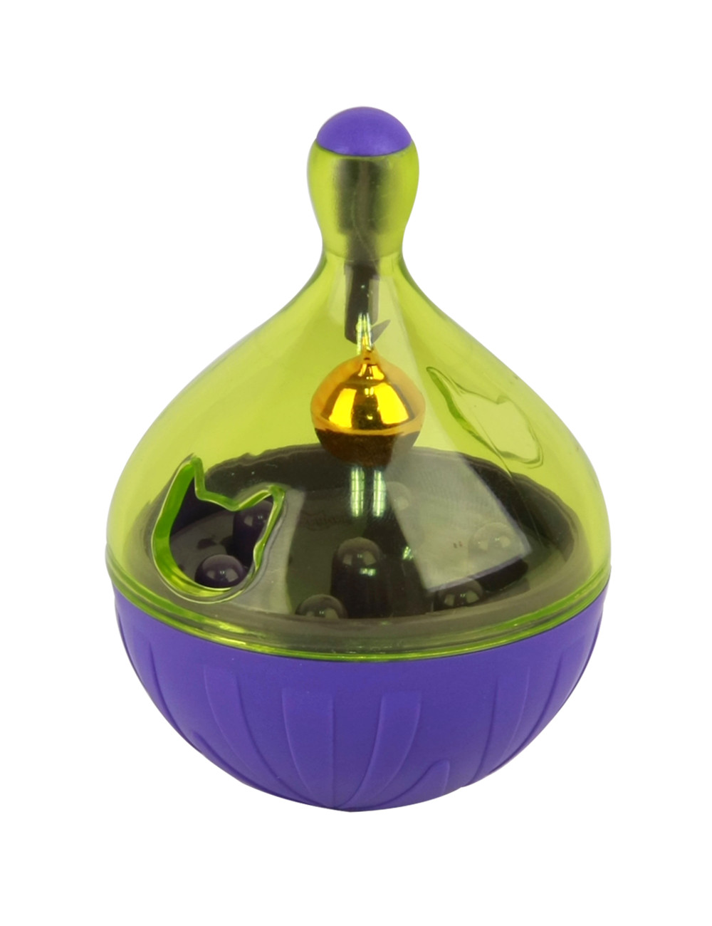 IQ Snack Toy pour chat – Distributeur de friandises culbuto 6 cm / 8 cm | Jouet interactif anti-glouton & stimulation mentale