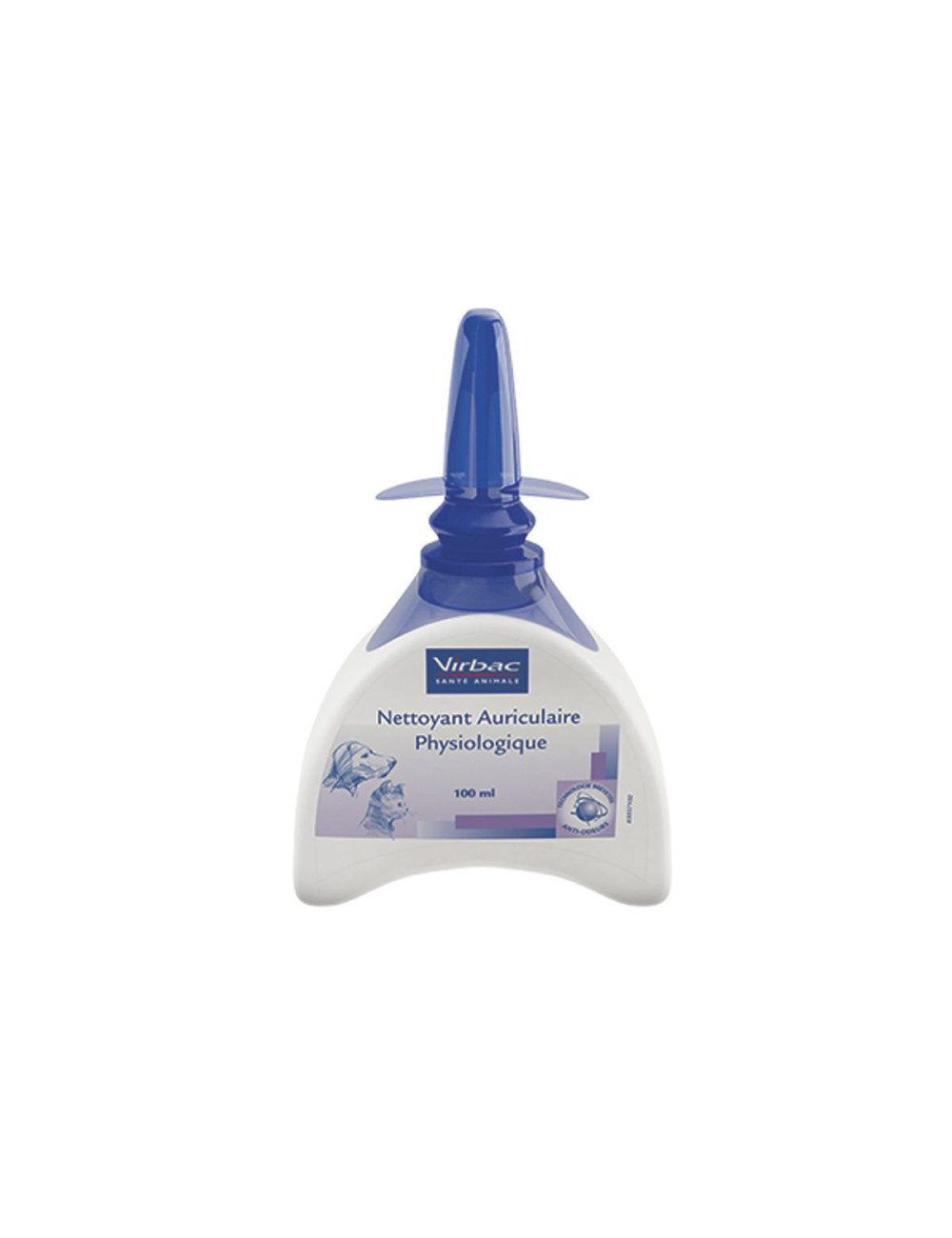 Virbac Nettoyant Auriculaire Physio 100ML – Hygiène des Oreilles Chien et Chat