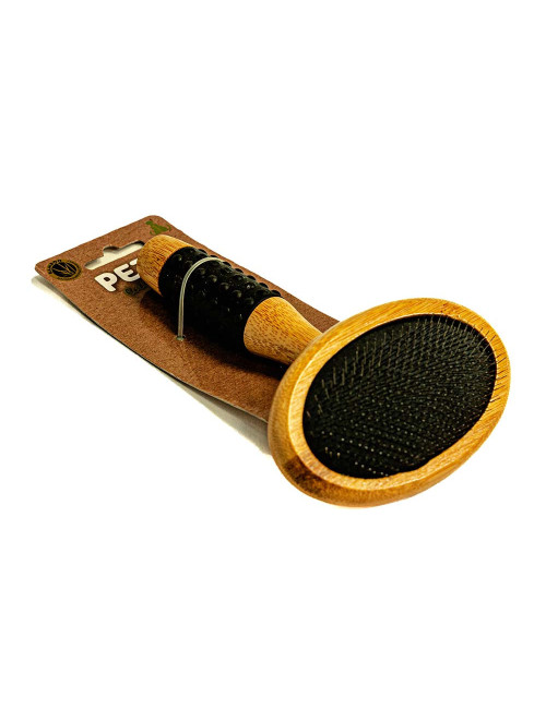 Brosse en bambou pour chien et chat – Démêlage doux et efficace