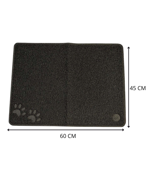 Tapis Anti-Poils & Poussière – Idéal pour Litière & Gamelle