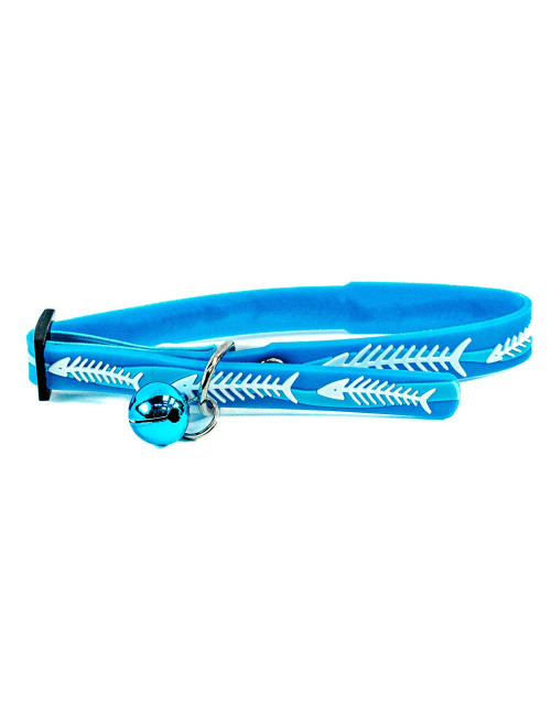 Collier pour Chat avec Clochette – Design Poisson