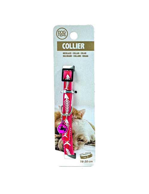 Collier pour Chat avec Clochette – Design Poisson