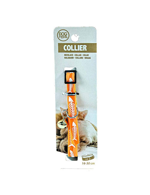 Collier pour Chat avec Clochette – Design Poisson