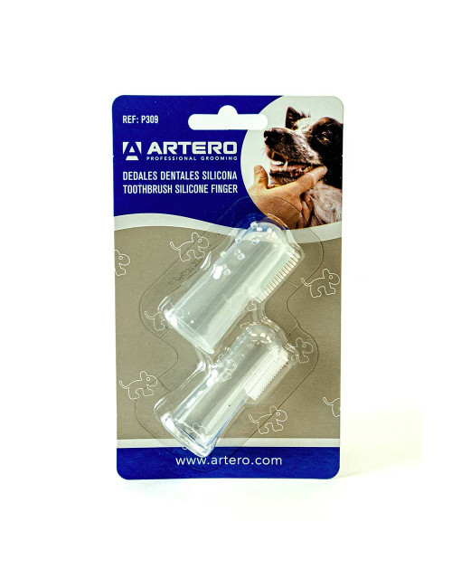 Artero Brosse à Dents Doigtier en Silicone M-L – Hygiène Dentaire Chiens