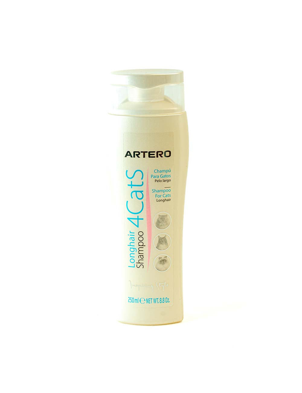 Shampooing Artero 4Cats Longhair 250ml - Pour Chats à Poils Longs