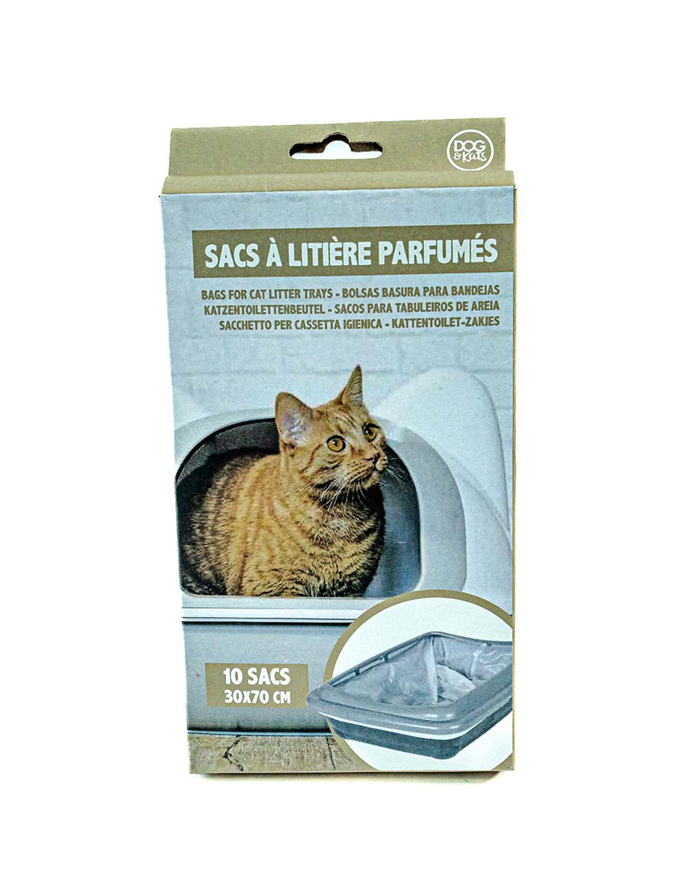 Sacs à Litière Parfumés pour Chat - Lot de 10 sacs