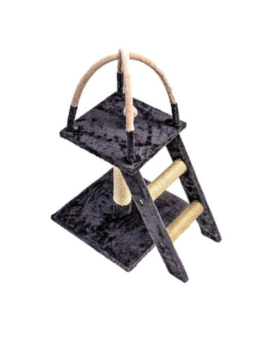 Arbre à Chat avec Escalier – Griffoir et Espace de Jeu H72xL40xL57cm